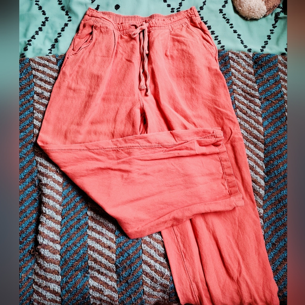 Salmon Pink Palazzo Pants